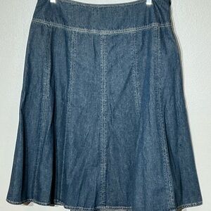 California Krush 16W Blue A-Line Denim Skirt